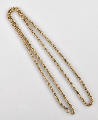 Lot 2050 - A 9ct yellow gold heavy gauge rope twist...