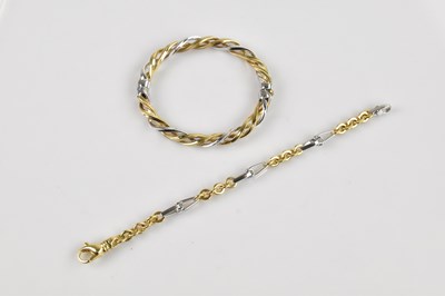 Lot 1118 - A contemporary yellow and white metal heavy...