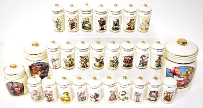 Lot 167 - DANBURY MINT; a set of M J Hummel spice jars...