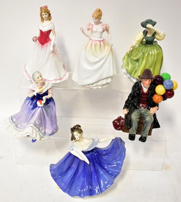 Lot 114 - ROYAL DOULTON; five figures ladies, to include...