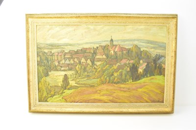 Lot 361 - FRANZ KUNZ, DRESDEN (German, 1874-1927); oil...
