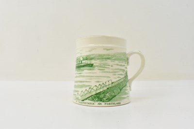 Lot 523 - WELSH SHIPPING INTEREST; a 1909 souvenir mug...