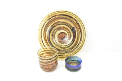 Lot 243 - ISLE OF WIGHT GLASS; three items of art glass...