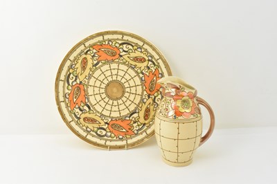 Lot 166 - CHARLOTTE RHEAD; two items of art pottery...