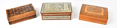 Lot 269 - Three small boxes to include a Vizagapatam...