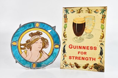 Lot 1096 - A vintage advertising Guinness sign, 'Guinness...