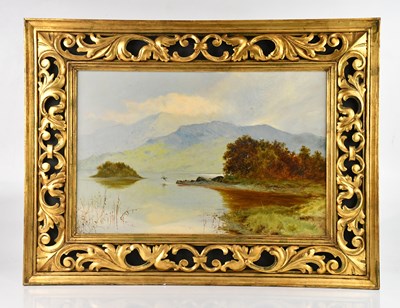 Lot 502 - UNATTRIBUTED; oil on board, possibly Lake...