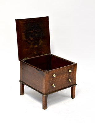 Lot 45 - A 19th century mahogany commode in the form of...