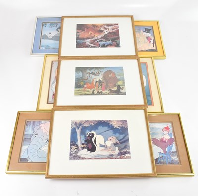 Lot 553 - A collection of nine Disney prints, including...