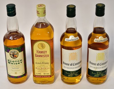 Lot 264 - WHISKY; four bottles comprising two bottles of...