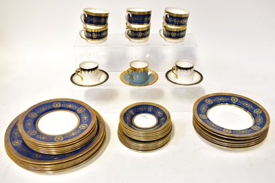 Lot 209 - COALPORT; a 'Lady Anne' part dessert service...