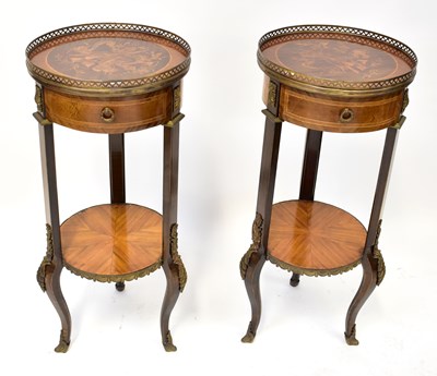 Lot 37 - A pair of 19th century French kingwood and...