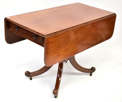 Lot 41 - A Victorian mahogany drop-leaf supper table,...