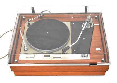 Lot 784 - THORENS; a TD125 Formica veneered turntable...