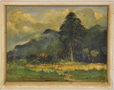 Lot 368 - OSCAR TERRENCE (20th century); oil on board,...