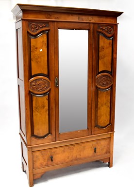 Lot 14 - An early 20th century mahogany and burr walnut...