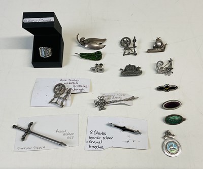 Lot 617 - An interesting group of predominantly silver...
