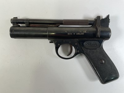 Lot 222 - WEBLEY & SCOTT; a Premier air pistol, with...