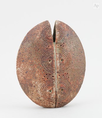 Lot 163 - ALAN WALLWORK (1931-2019); a stoneware split...