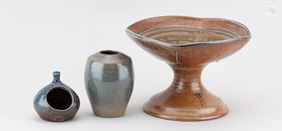 Lot 714 - TOFF MILWAY (born 1949); a salt glazed...