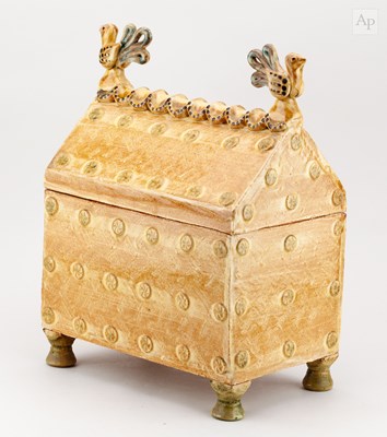 Lot 542 - PAUL YOUNG (born 1961); a rectangular slipware...