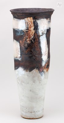 Lot 614 - ROBIN WELCH (1936-2019); a tall stoneware...