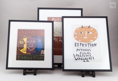 Lot 761 - Three reproduction Pablo Picasso exhibition...