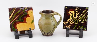 Lot 260 - CLIVE BOWEN (born 1943); a bellied slipware...
