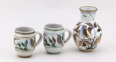 Lot 458 - LAURENCE McGOWAN (born 1942); a Maiolica style...