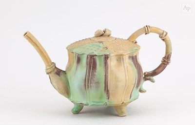 Lot 738 - WENDY BARLOW (born 1958); a stoneware footed...