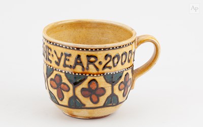 Lot 488 - MARY WONDRAUSCH (1923-2016); a large slipware...