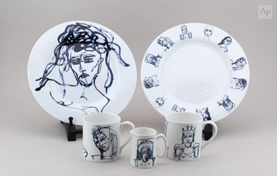 Lot 723 - TRACEY EMIN (born 1963); a pair of bone china...