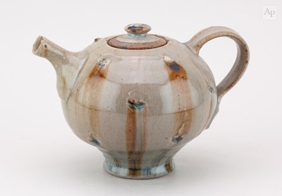 Lot 671 - STEPHEN PARRY (born 1950); a stoneware teapot...