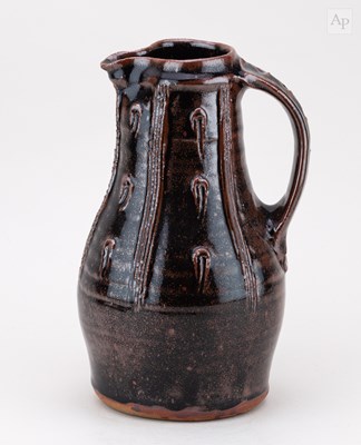 Lot 384 - JIM MALONE (born 1946); a stoneware baluster...