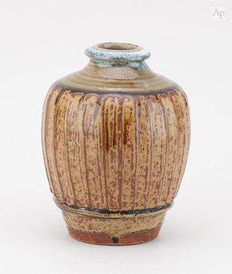 Lot 509 - MIKE DODD (born 1943); a fluted stoneware...