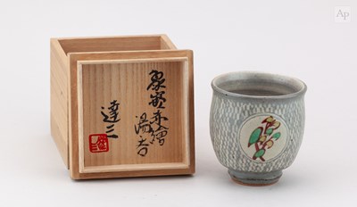 Lot 713 - TATSUZO SHIMAOKA (1919-2007); a stoneware...