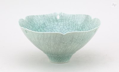 Lot 548 - PETER LANE (born 1932); a porcelain bowl with...
