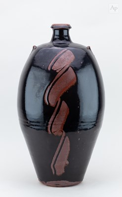 Lot 572 - PHIL ROGERS (1951-2020); a very tall stoneware...