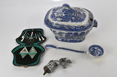 Lot 1099 - A horse and jockey car mascot, height approx...