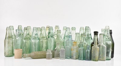Lot 1037 - A collection of branded Codd bottles, with...