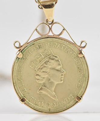 Lot 2206 - An Elizabeth II two pound coin, 1986, in...