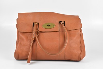 Lot 177 - MULBERRY; a tan Broadwick Darwin heavy grain...