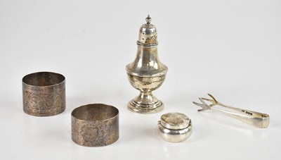 Lot 550 - D S; an Elizabeth II hallmarked silver pill...