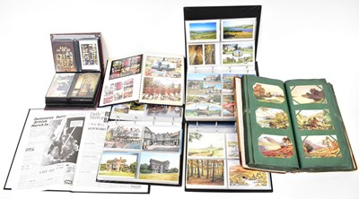 Lot 1035 - Six postcard albums containing mid/late 20th...