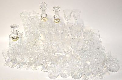 Lot 239 - A quantity of cut glass comprising drinking...