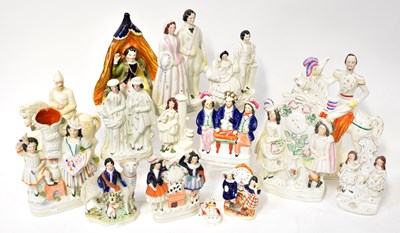 Lot 121 - STAFFORDSHIRE; a collection of 19th century...
