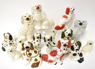 Lot 120 - STAFFORDSHIRE; a collection of 19th century...