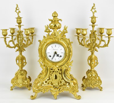 Lot 122 - FRANZ HERMLE; a modern gilt metal reproduction...