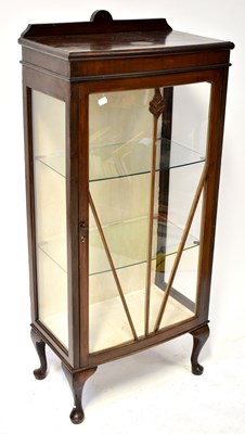 Lot 19 - A 1930s mahogany glazed display cabinet, with...
