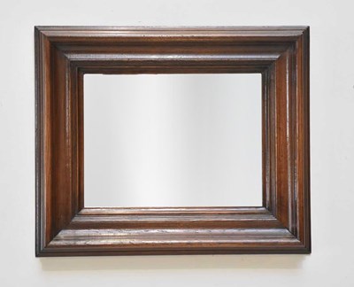 Lot 37 - A reproduction oak wall mirror, height 60cm,...